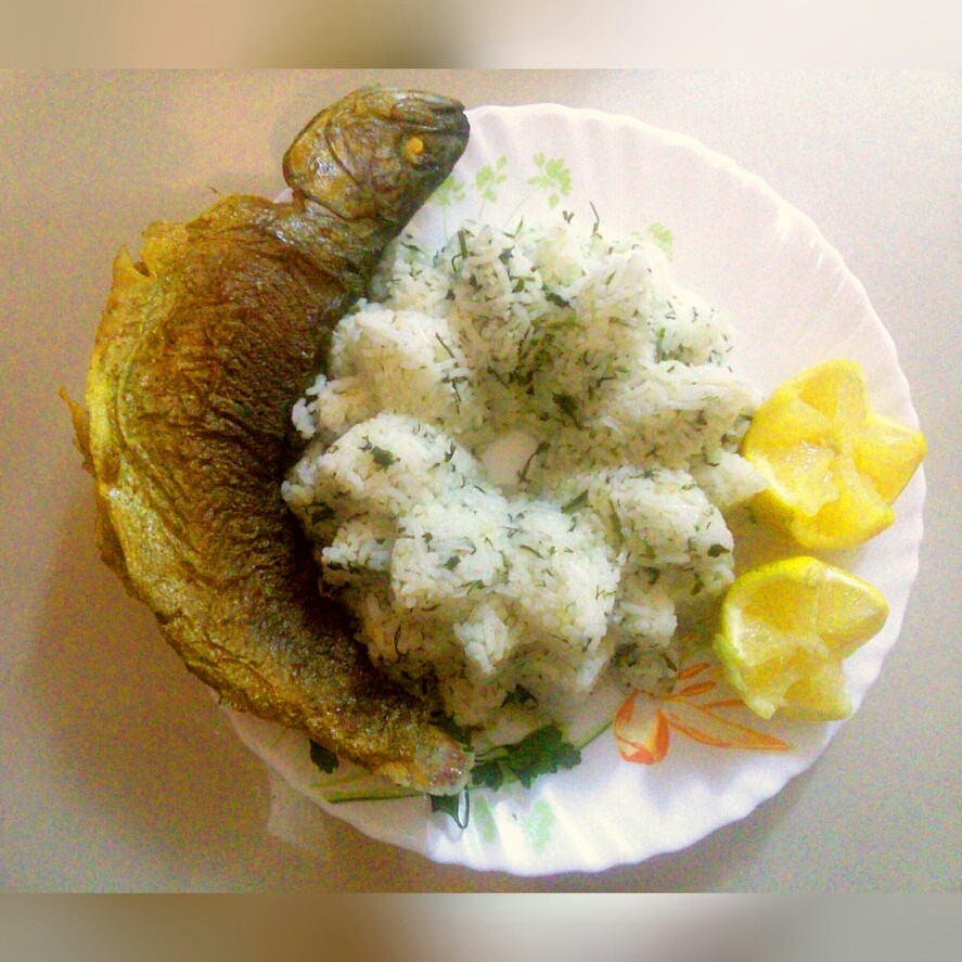 عکس سبزی پلو با ماهی