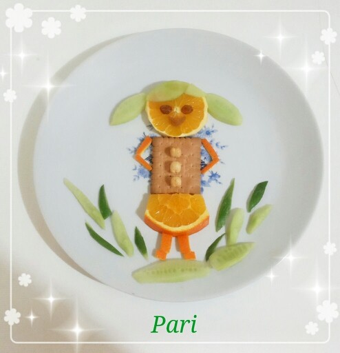 تزیین بشقاب کودک