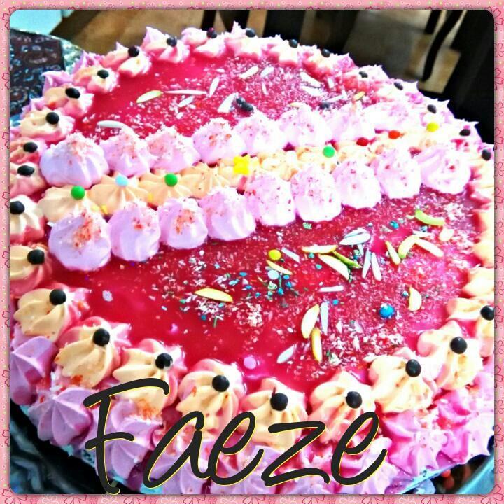 کیک تولد فائزه پز