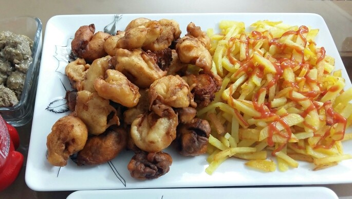 عکس میگو پفکی.