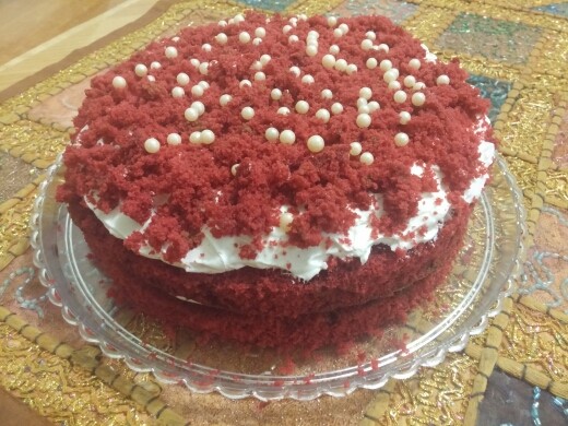 عکس کیک قرمز مخملی