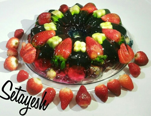 عکس ژله باانواع میوه های زمستانی