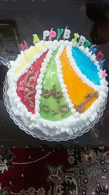 کیک تولد پسر خواهرم