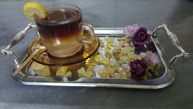 عکس چای دارچین و زنجبیل با آبمیوه