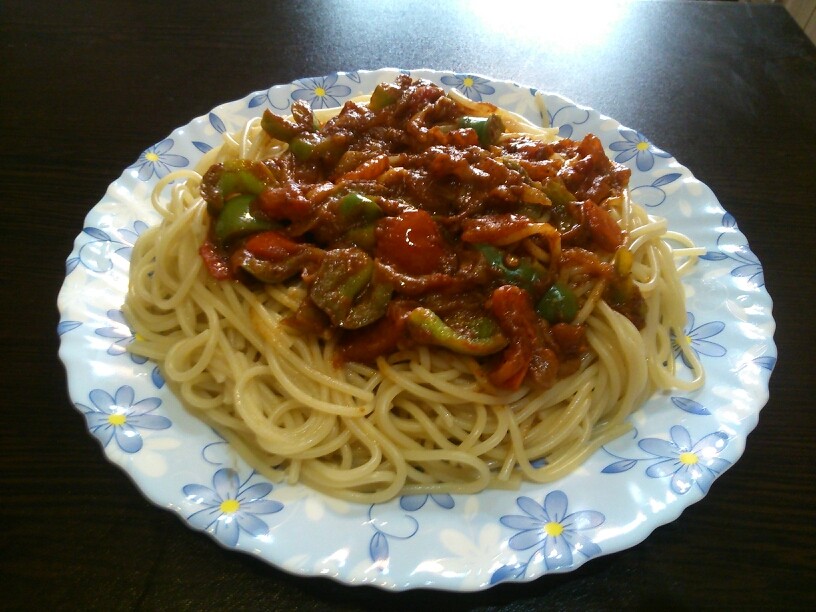 عکس اسپاگتی سبزیجات