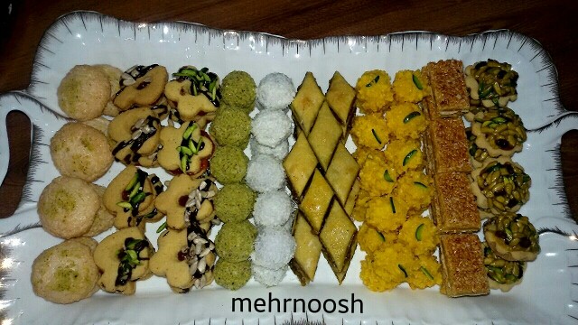عکس شیرینیهای عید خواهرم