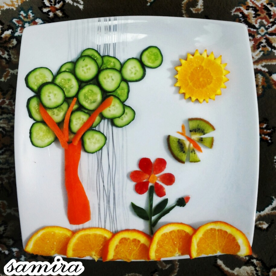 عکس تزئین میوه برای بچه ها 