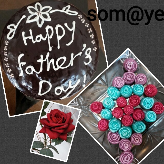کیک و ژله رزی واسه روز پدر