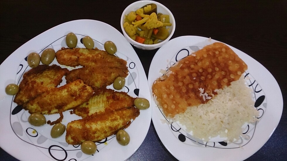 عکس برنج و ماهی
