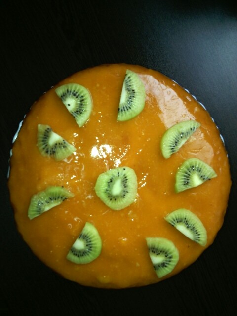 کیک شیفون با رویه پرتقالی