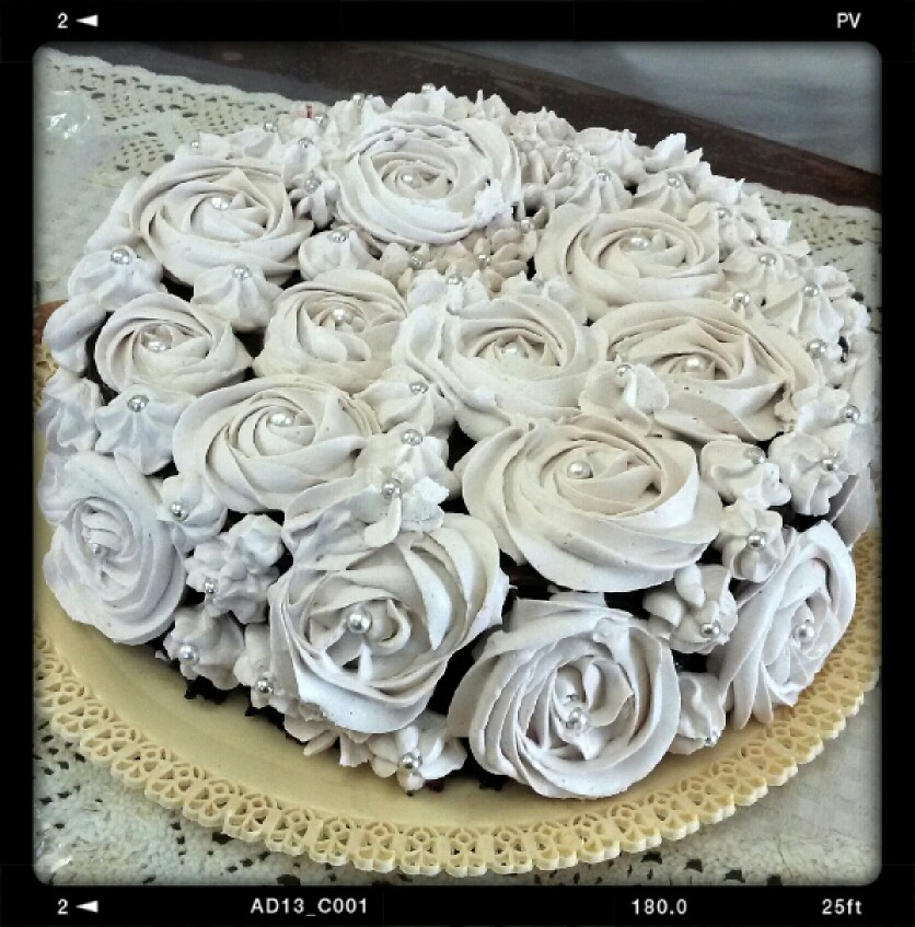 عکس کیک خیس شکلاتی