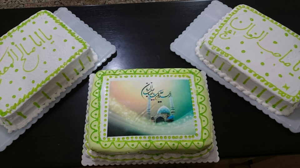 عکس سفارش کیک برای مولودی امام زمان 
