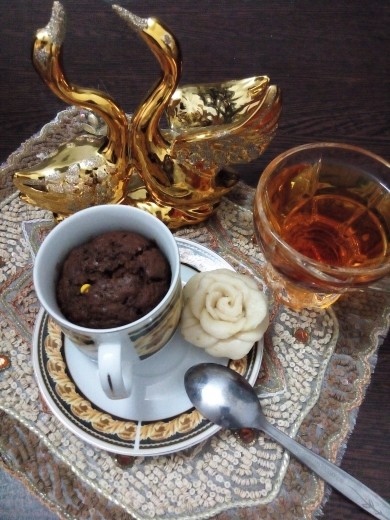 عکس کیک شکلاتی فنجانی
