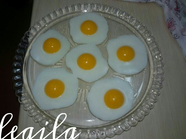 عکس ژله نیمرو (تخم مرغ)
