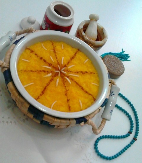 عکس اولین شله زرد دستپخت خودم