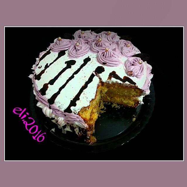 عکس کیک اسفنجی