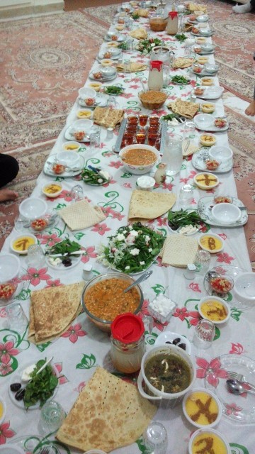 عکس سفره افطاری 