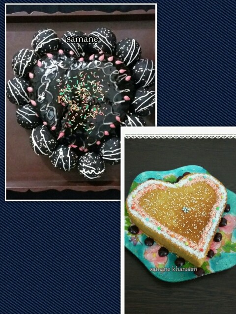 عکس کیک و پاپ کیک شکلاتی. کیک هل و گلاب خوش عطر