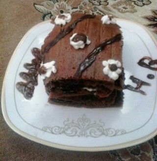 عکس کیک شکلاتی پنکیک