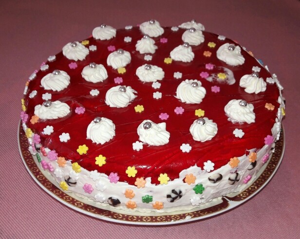 کیک اسفنجی.