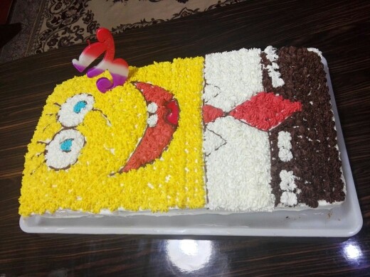 عکس کیک پنبه ای