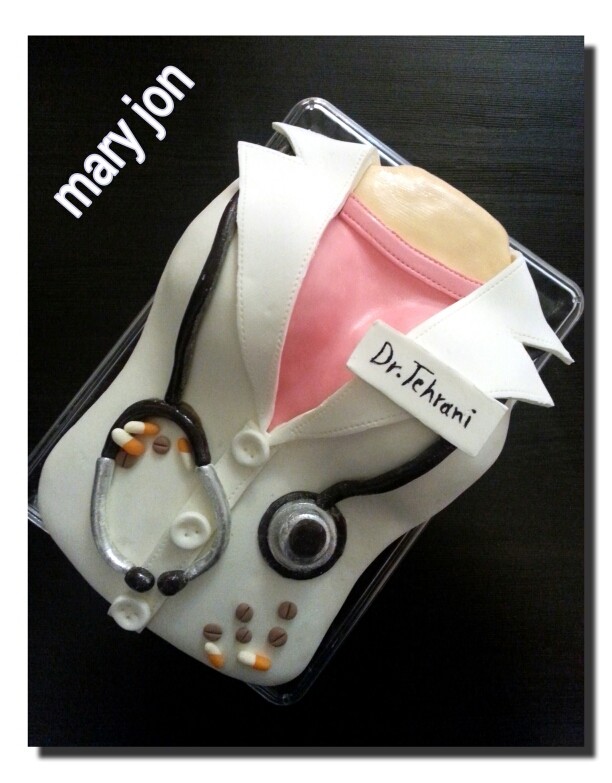 عکس کیک با طرح پزشکی