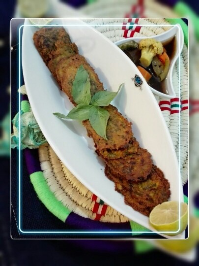 عکس کوکو سیب زمینی و ترشی