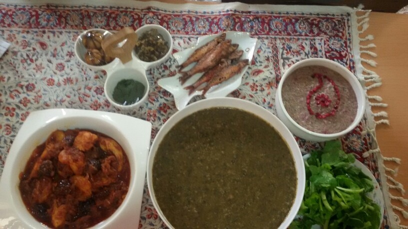 عکس غذاهای گیلانی برای جشنوراه شهرم