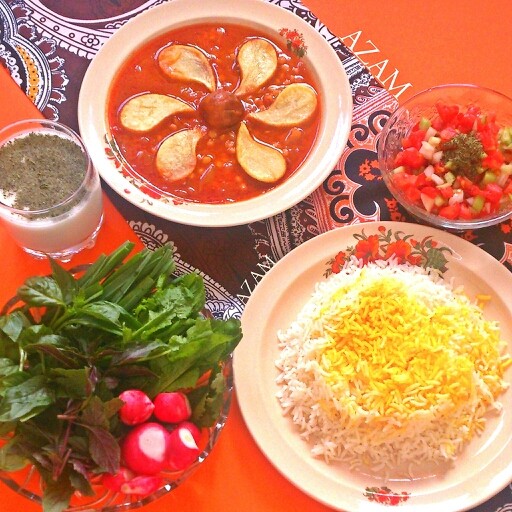 عکس خورشت قیمه و برنج