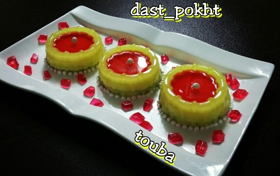 عکس کیک با کاور ژله بستنی