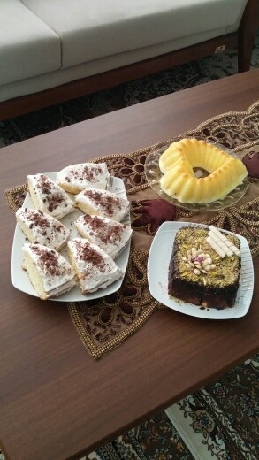 عکس دسر پاناکوتا. کیک خامه. کیک یخچالی