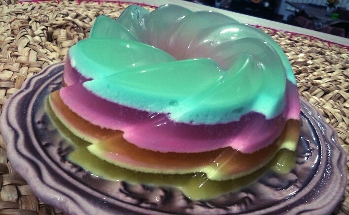 عکس ژله رنگین کمان
