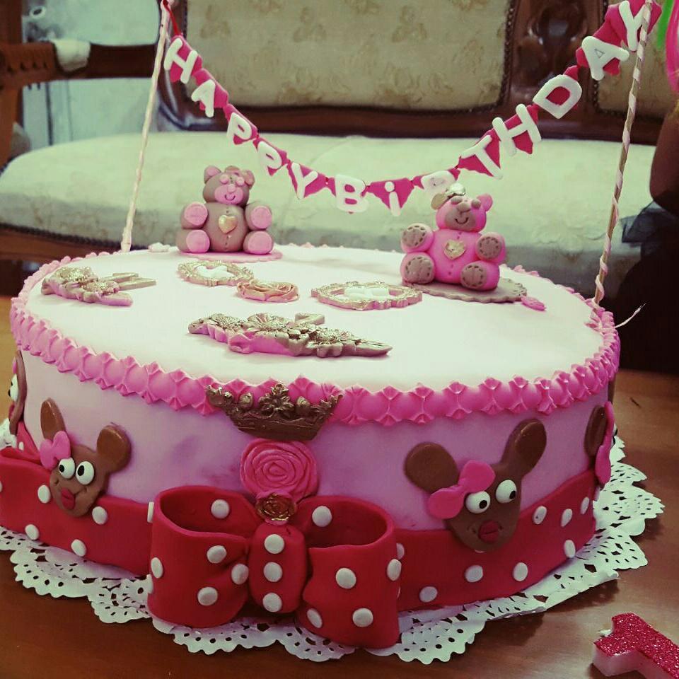عکس کیک تولد دختر خانم ناز وبانمک