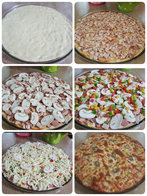 مراحل پخت پیتزا مخصوص کیانا پز