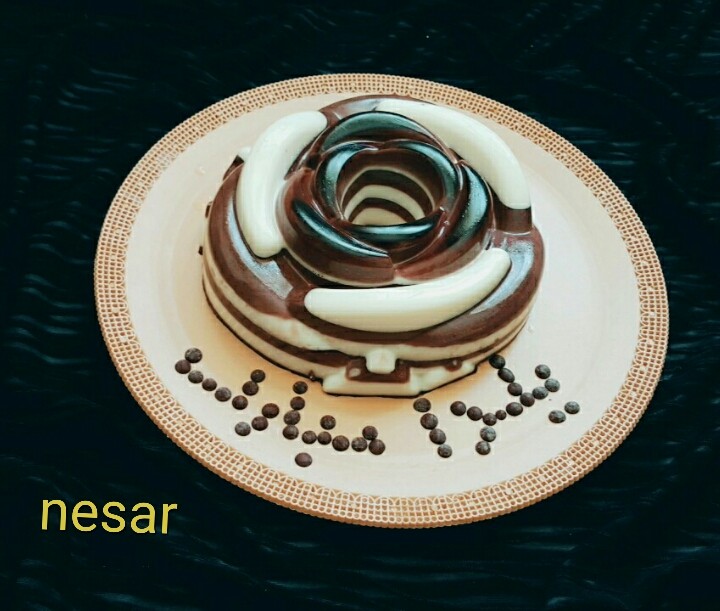 عکس پاناکوتای شکلاتی و وانیلی