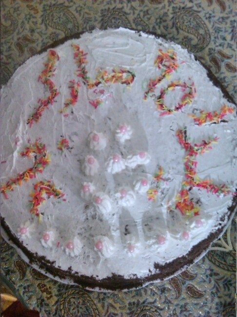 عکس اولین تجربه کیک خامه ای من,بمناسبت یلدا