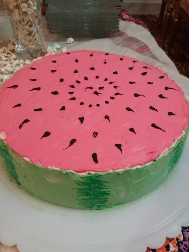 ژلو کیک هندوانه