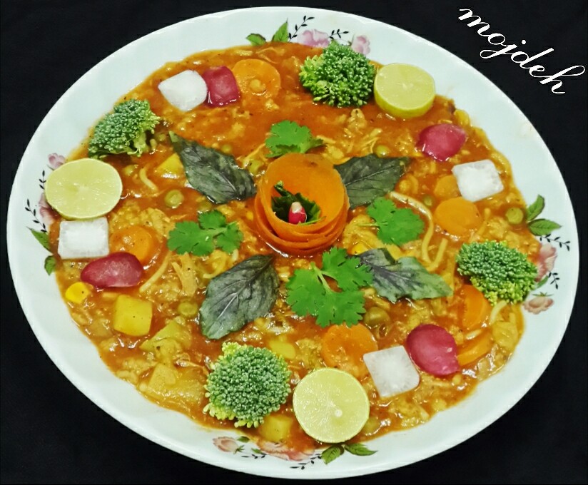 سوپ سبزیجات با ورمیشل
