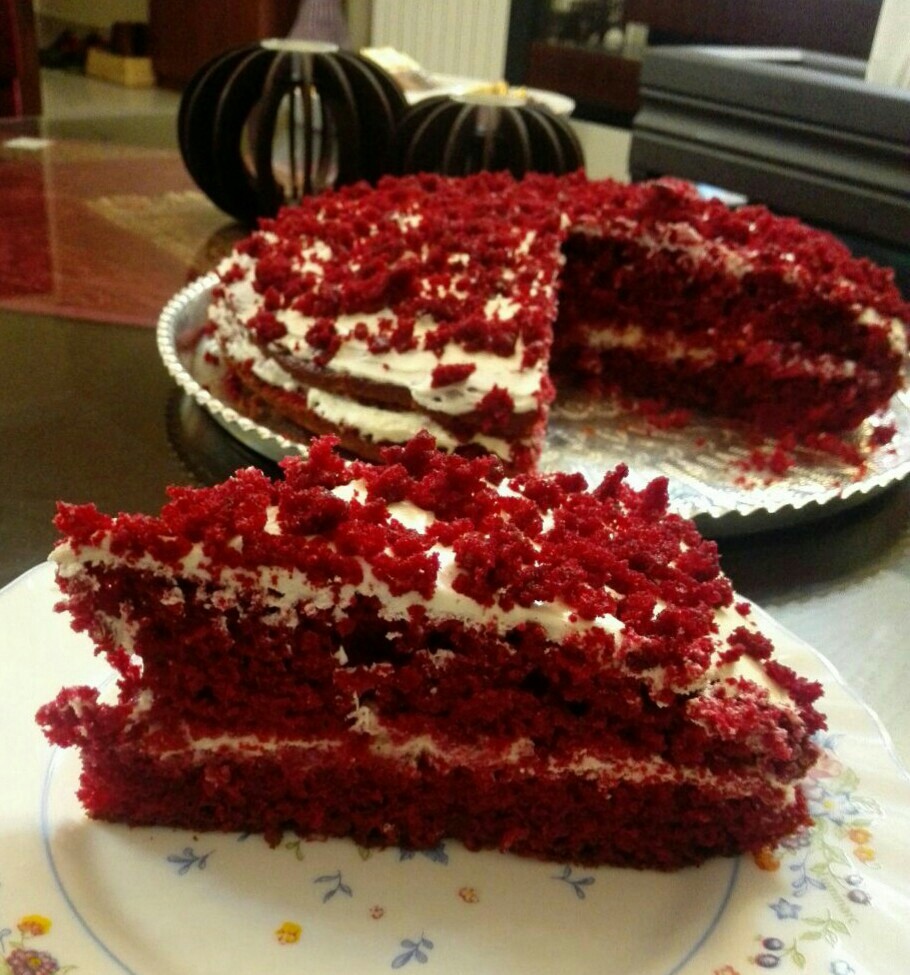 عکس کیک رِدوِلوت یا همون قرمز مخملی 