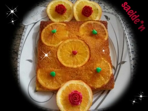 عکس کیک پرتقالی خیییلللییی خوشمزه