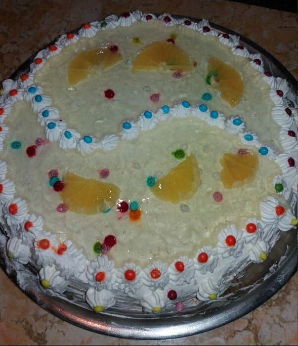 عکس کیک تولد با روکش ژله ..
