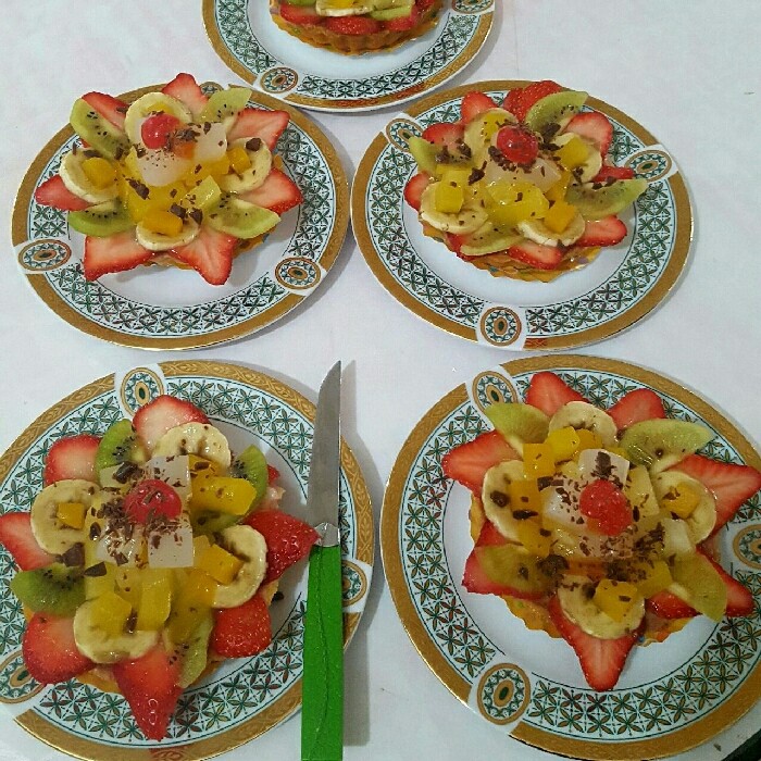 عکس مینی تارت بامیوهای استوایی