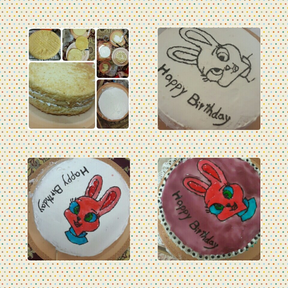کیک تولد باژله ی بریلو 