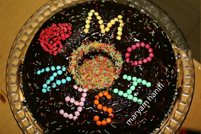 عکس زبرا کیک با پوشش شکلاتی