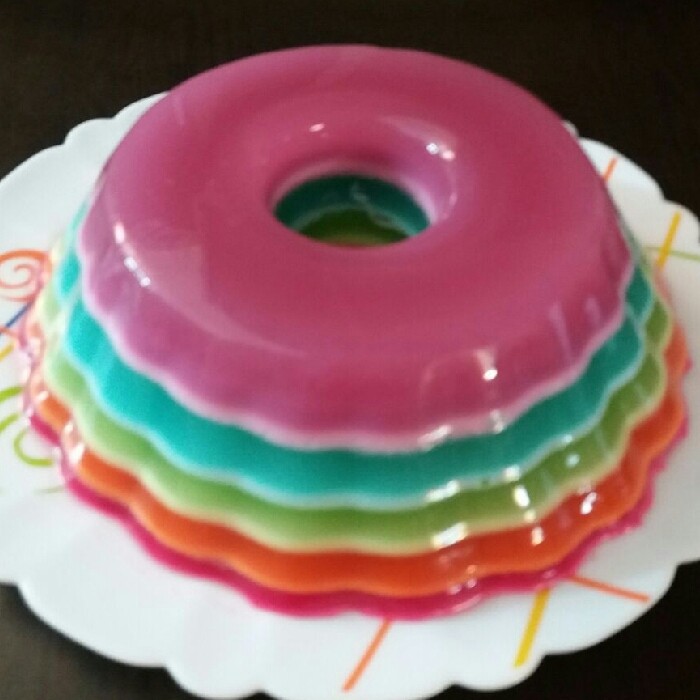 عکس ژله رنگین کمان