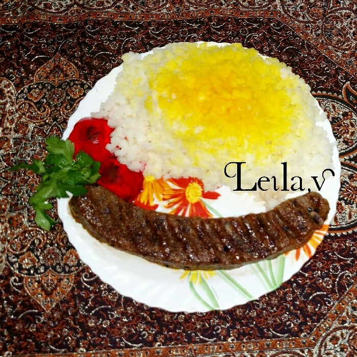 عکس ژله چلو کباب