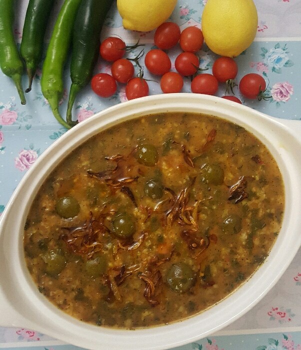 عکس آش گوجه سبز