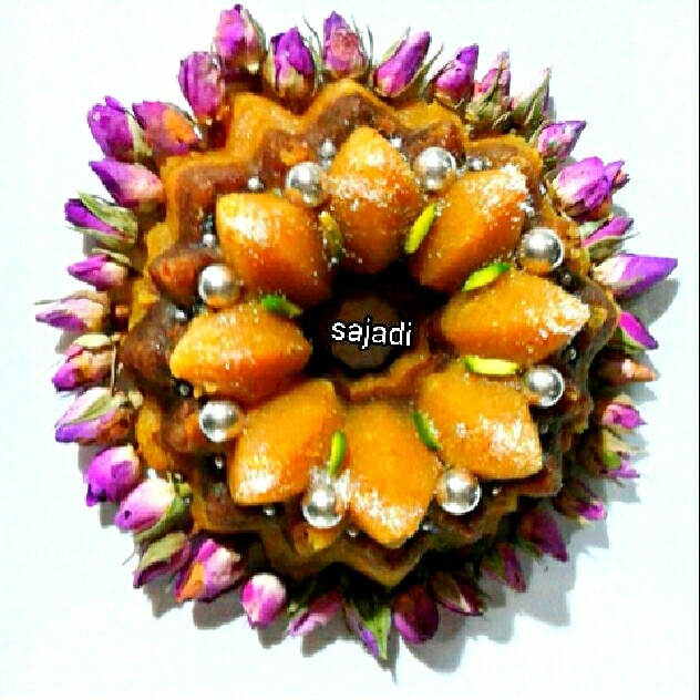 عکس حلوا دورنگ
