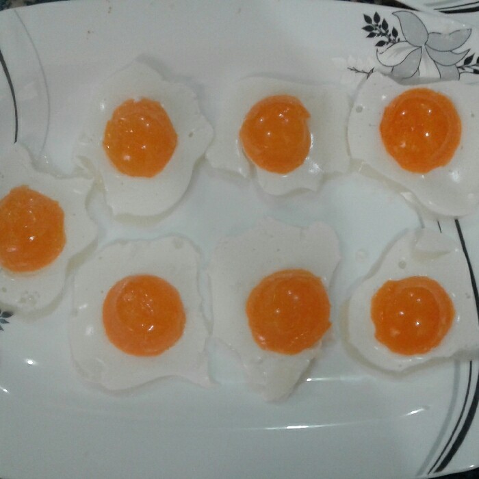 اینم ژله تخم مرغی من وقتی درست کردم خیلی ذوق کردم