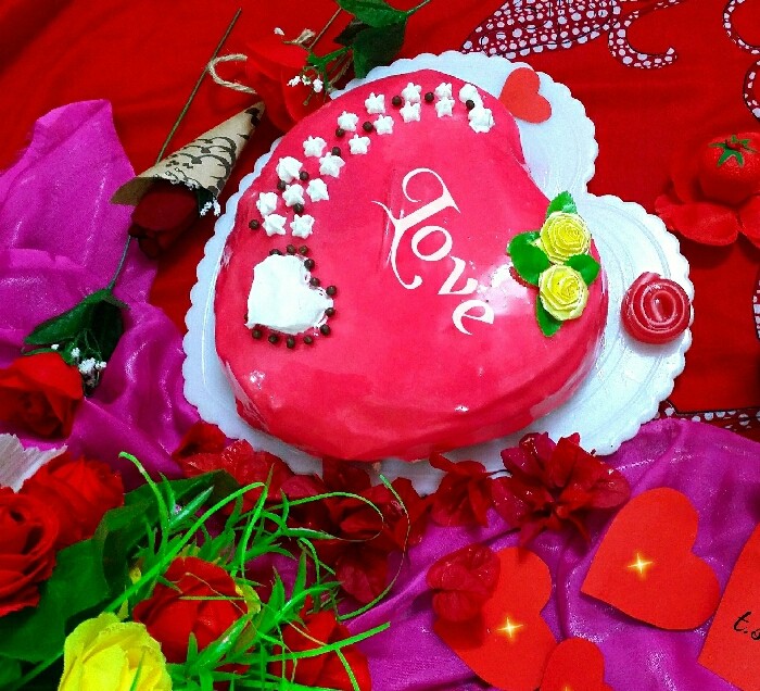 کیک روز ولنتاین